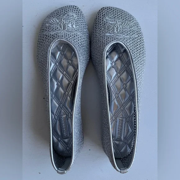 BURBERRY Mesh Ballerina Flat Size 37 - Picture 6 of 14